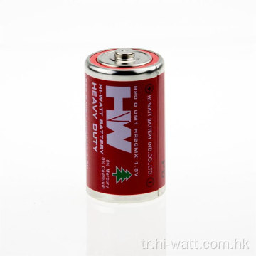 Ağır Hizmet D Pil R20P 1.5V Folyo Kılıf